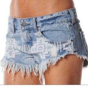 Tribal super short billabong laneway shorts